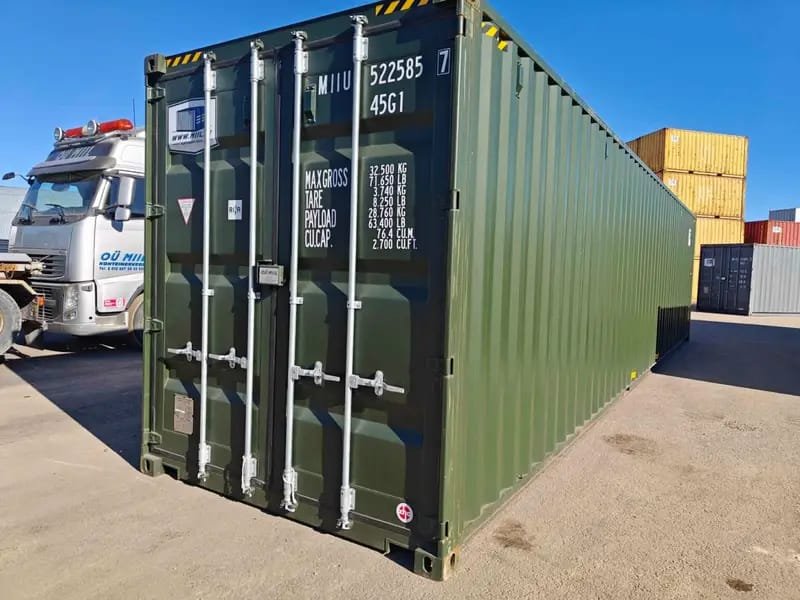 Contenedor High Cube de 40 pies: capacidad máxima y altura adicional