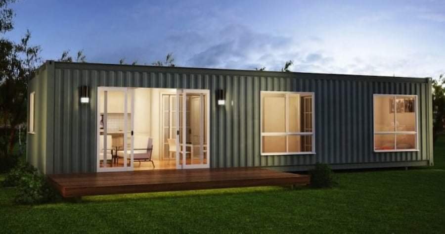 Casa contenedor – Modelo doble de 40 pies convertido